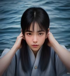 手机屏幕上播放高清电影画面，代表手机免费看片的便捷体验，背景是粉紫霓虹灯光